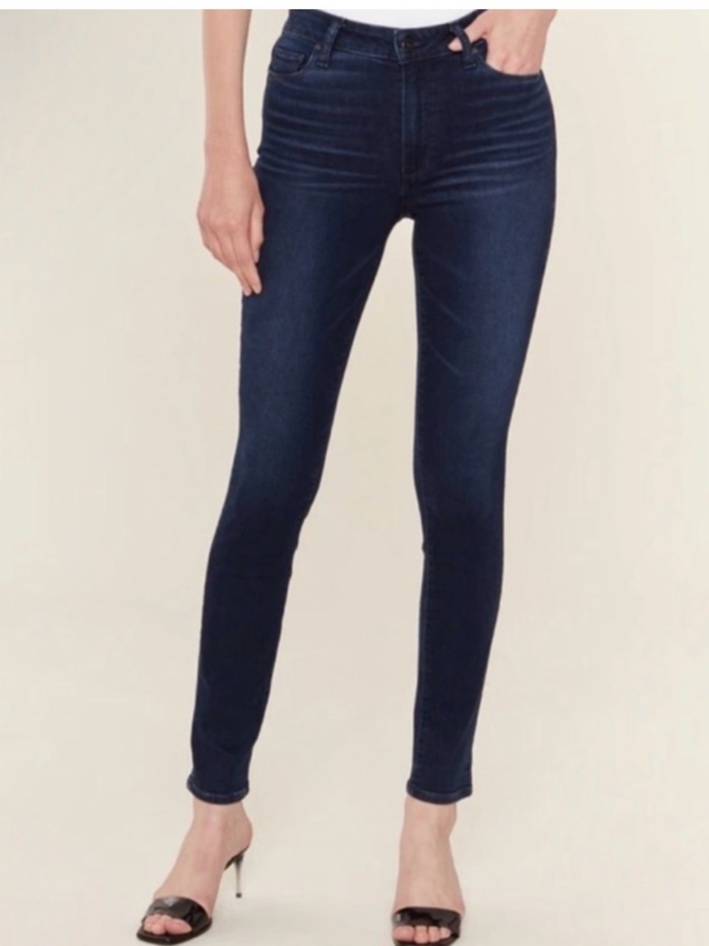 PAIGE Transcend Verdugo Ankle Skinny Jeans in the Kanika wash
